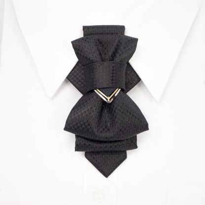 Black elegant bow tie - Image 3