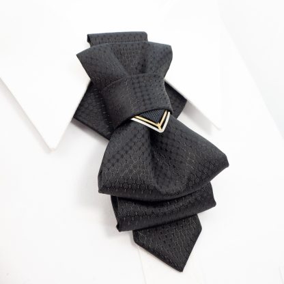 Black elegant bow tie - Image 4