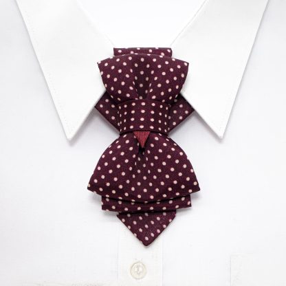 Chocolate Polka Dot Bow Tie - Image 3
