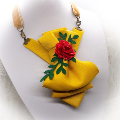Rose Yellow Women's Tie - Image 4