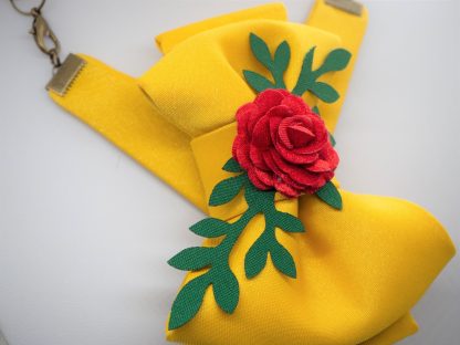 Rose Yellow Women's Tie - Image 3