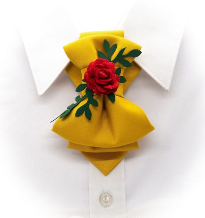 Rose Yellow Women's Tie - Image 2