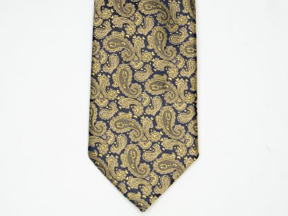 Men's Gold Pattern Tie - Image 4