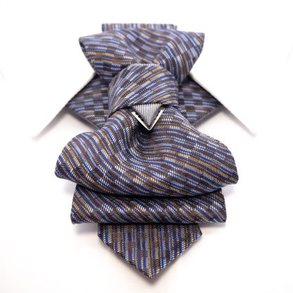 Elegant and stylish neutral blue tie - Image 4