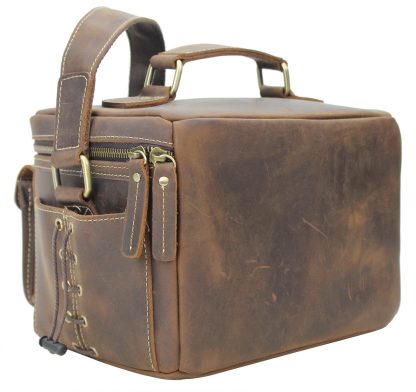 Leather Vintage Camera Bag - Image 3