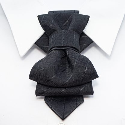 High-end black creative men's bow tie - Image 4
