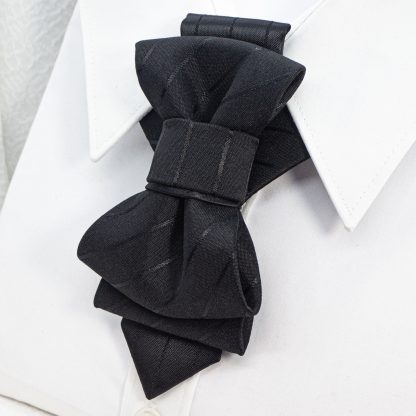 High-end black creative men's bow tie - Image 3