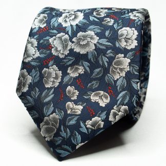 Men's Navy Floral Tie