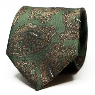 Classic Men's Green Textured Tie