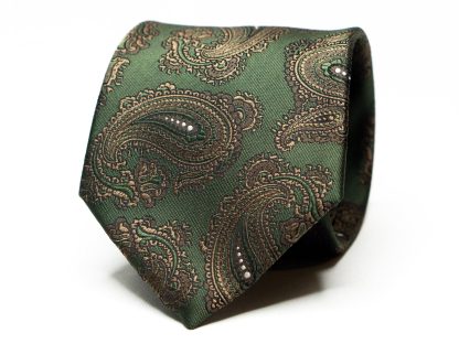 Classic Men's Green Textured Tie