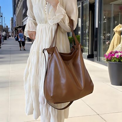 Women's Fashion PU Leather Tote Bag - Image 3