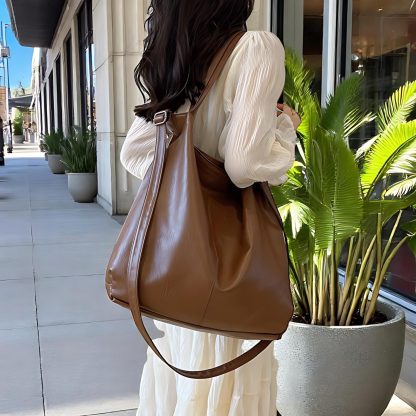Women's Fashion PU Leather Tote Bag - Image 4