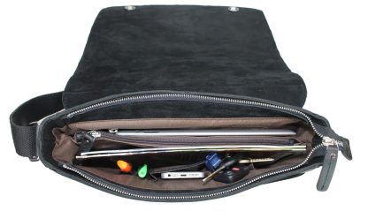 Casual Leather Asymmetric Crossbody Bag - Image 4