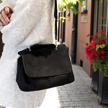 Women's Suede Shoulder Bag - Image 5