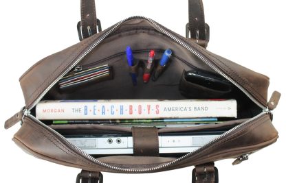 Leather Travel Tote - Image 5