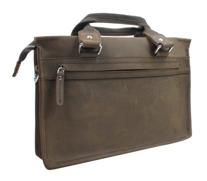 Men's and women's leather bags 13 inches - Image 5