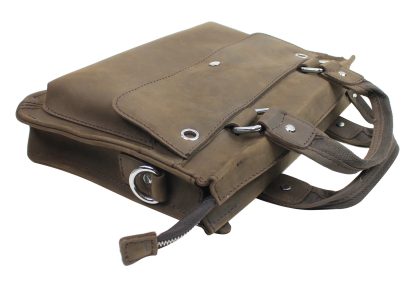 Men's and women's leather bags 13 inches - Image 3