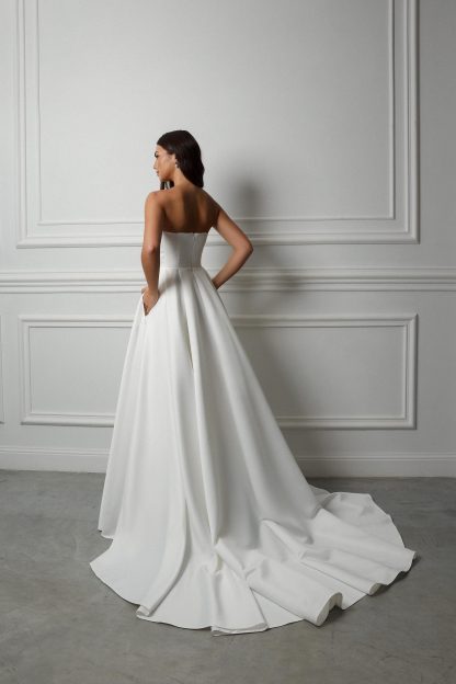 Simple A-Line Wedding Dress - Image 6