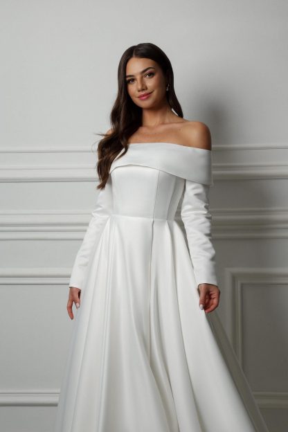 Simple A-Line Wedding Dress - Image 5