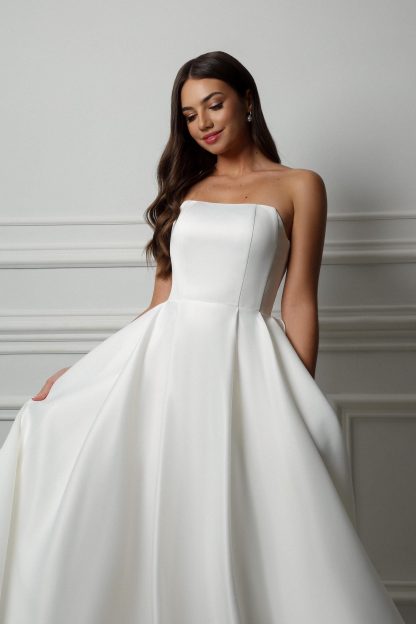 Simple A-Line Wedding Dress