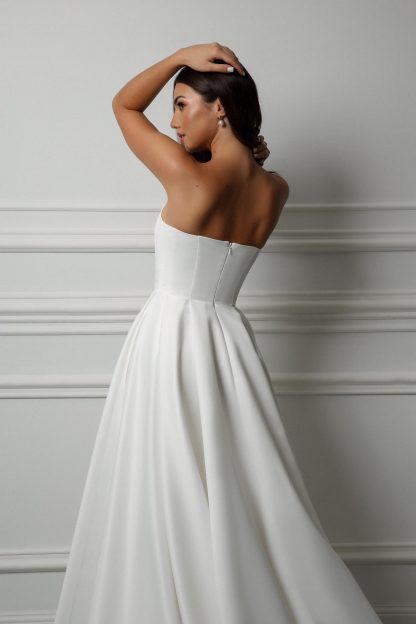 Simple A-Line Wedding Dress - Image 2