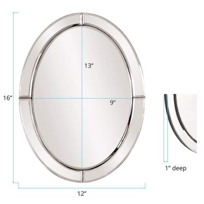Oval wall decorative mirror - Image 2