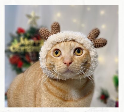 Reindeer Cat Hat - Image 2