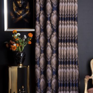 Vintage Jacquard Blackout Curtains