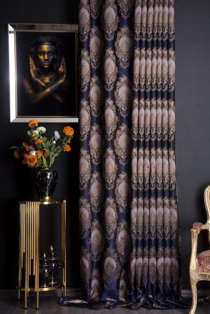 Vintage Jacquard Blackout Curtains