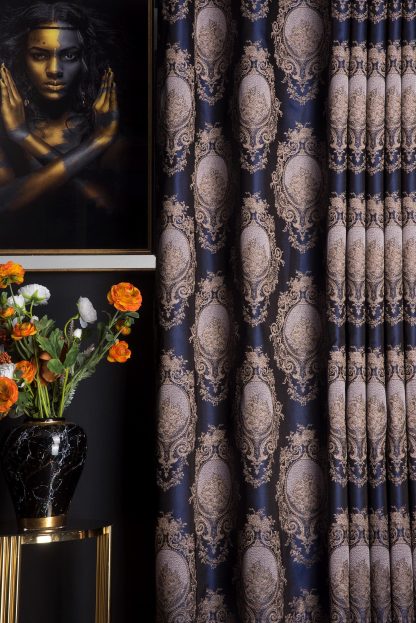 Vintage Jacquard Blackout Curtains - Image 4