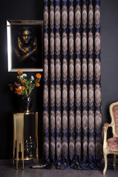 Vintage Jacquard Blackout Curtains - Image 3