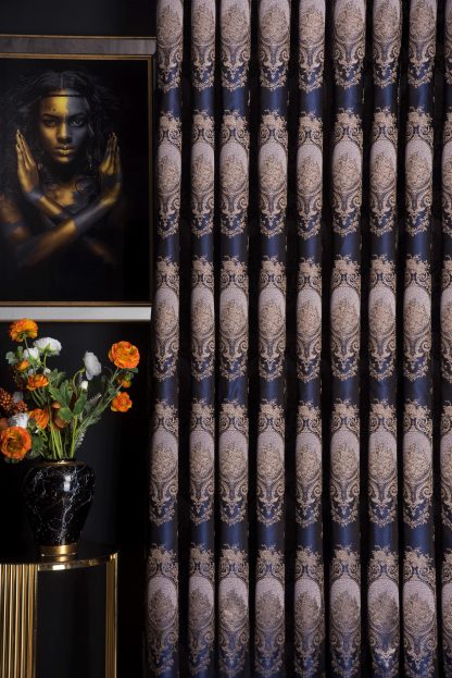 Vintage Jacquard Blackout Curtains - Image 2