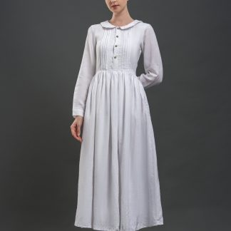 Retro style white dress