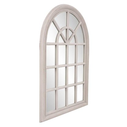 Window Glass Arch Wall Grid Mirror - Image 6