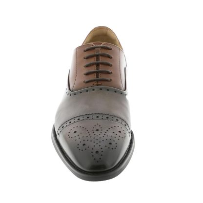 Men's Pointed Toe Lace-Up Oxford Shoes - Image 2