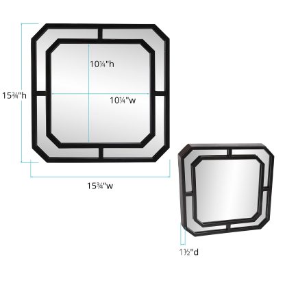 Metal Square Wall Mirror - Image 3