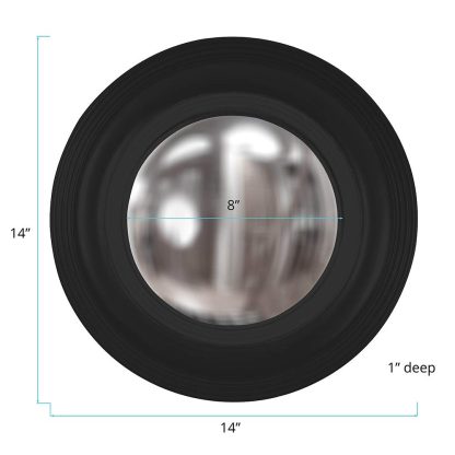 Round hanging small convex wall mirror - Image 3
