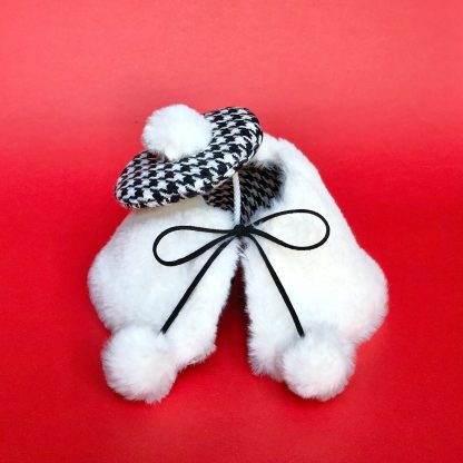 Houndstooth Pet Cape Set - Image 5