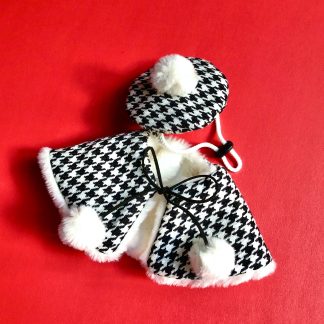Houndstooth Pet Cape Set