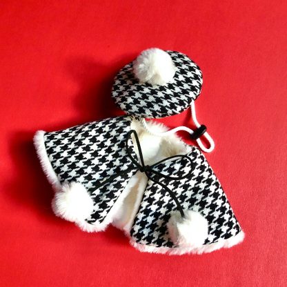 Houndstooth Pet Cape Set