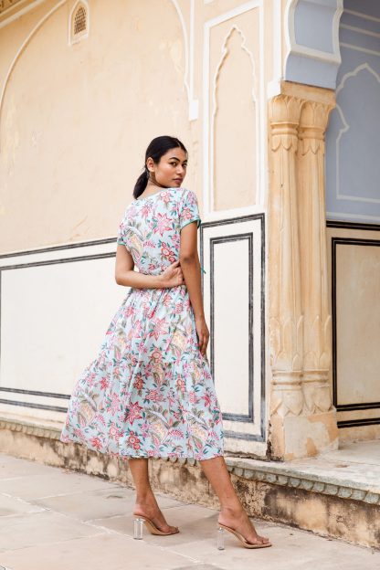 Printed waist dress - Image 5