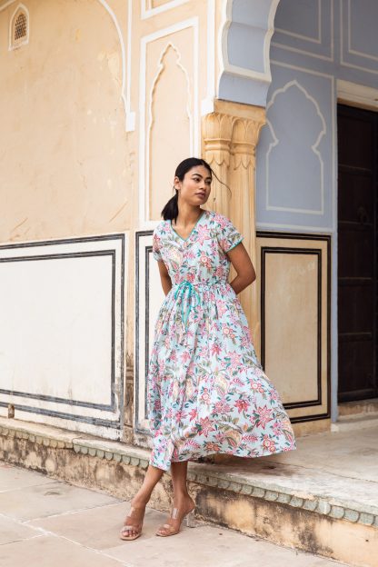 Printed waist dress - Image 4