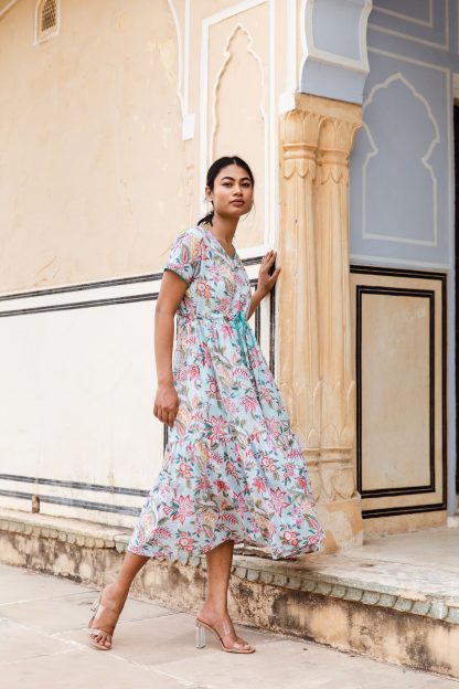Printed waist dress - Image 3