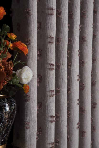 Morandi jacquard curtains