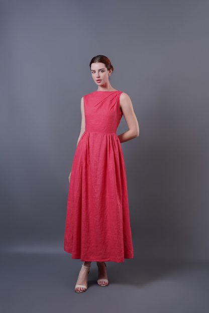 French retro sleeveless dress