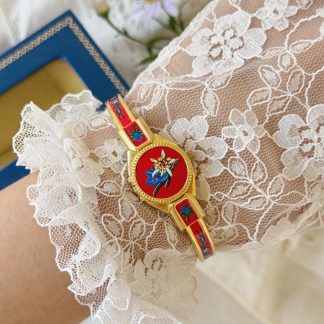 Vintage Metal Floral Women's Watch