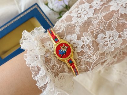 Vintage Metal Floral Women's Watch