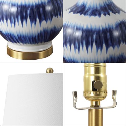 Ceramic Metal LED Table Lamp - Image 3