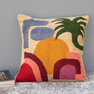 Abstract Tufted Art Cushion Cover