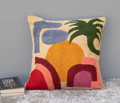 Abstract Tufted Art Cushion Cover
